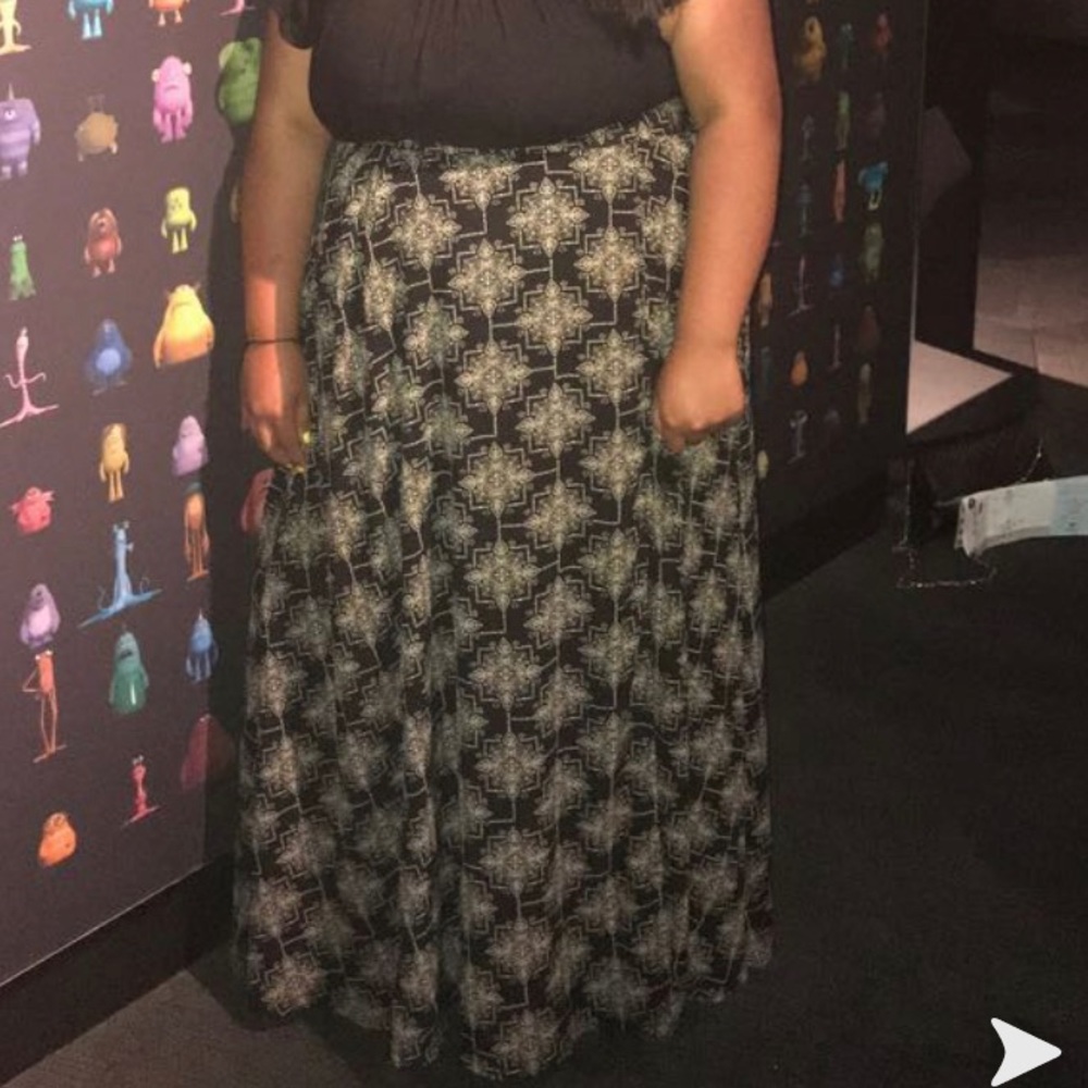 Black and gold skirt